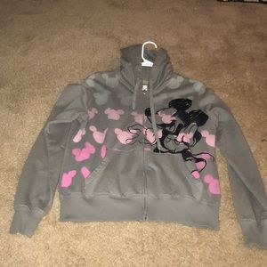 Disney’s Mickey Mouse Fitted Zip Up Hoodie L